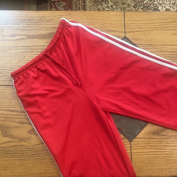 Athletic Works Solid Red White Stripes Sweatpants Size M - Picture 6 of 7